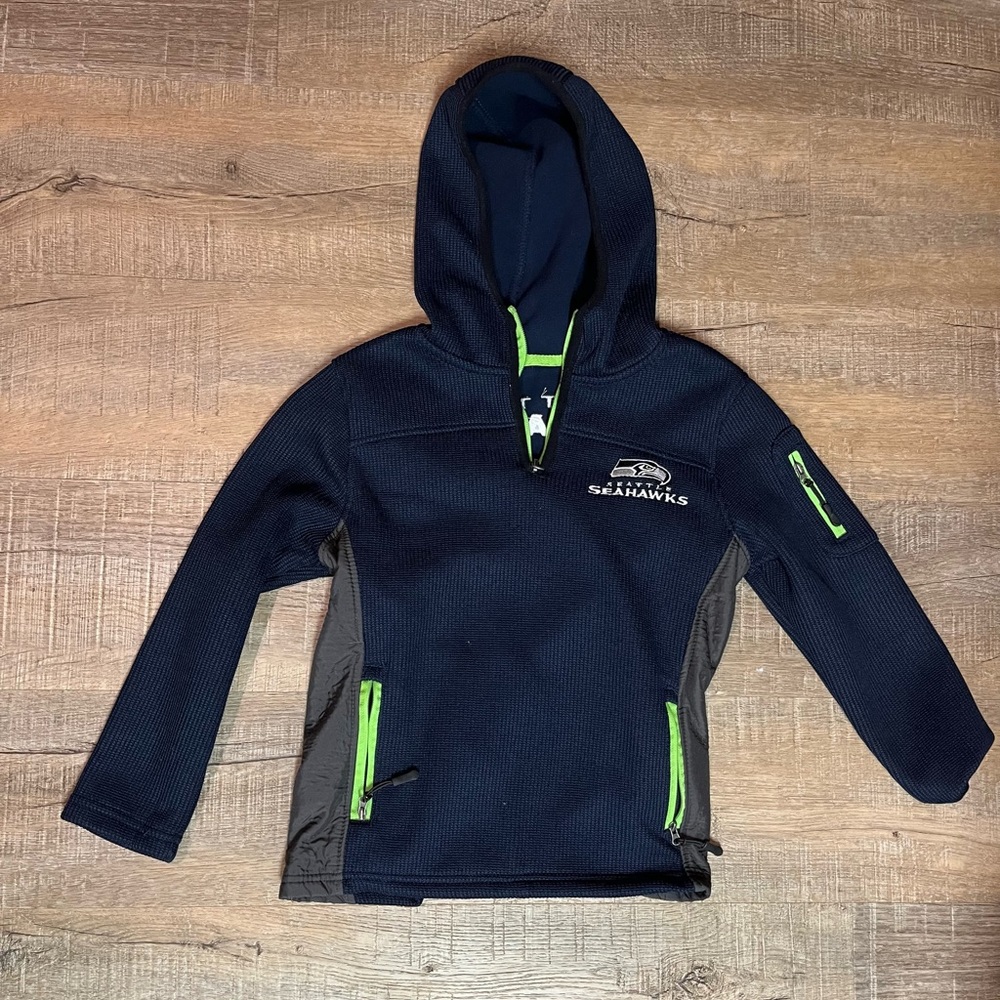 Youth size small Seattle Seahawks pullover with hood